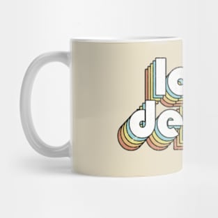 Lana Del Rey - Retro Rainbow Letters Mug